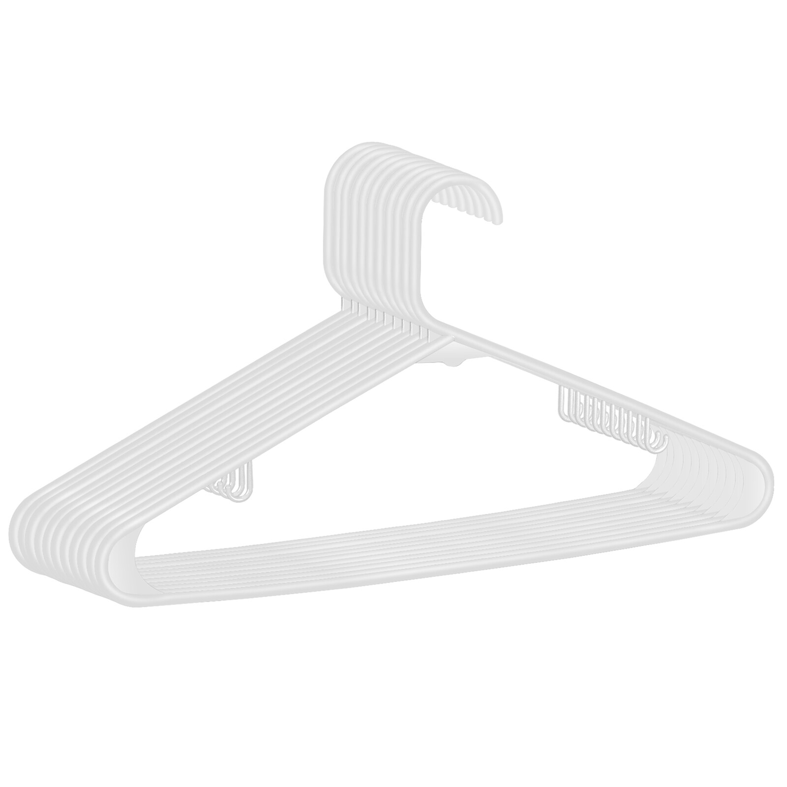 Premium Quality Clothes Hangers (100 Pack) Plastic Gallus Shirt Hanger