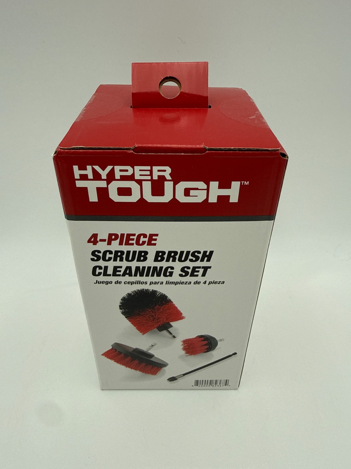 Hyper Tough 4 piece Scrub Brush Cleaning Set Tool Attachments (NEW)