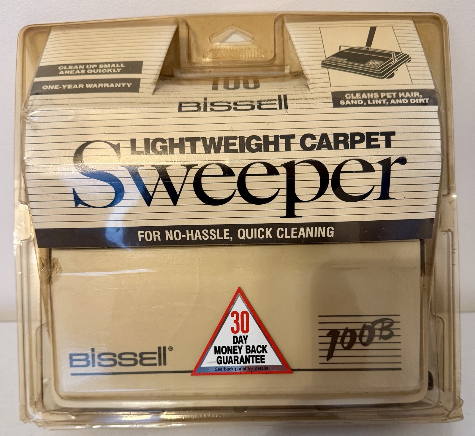 Bissell Carpet Floor Sweeper Model 100-B Vintage New In Packaging