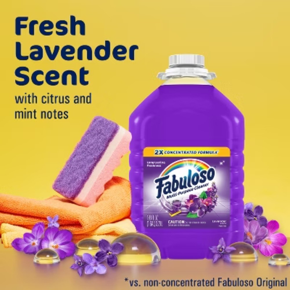 Fabuloso Lavender Multi-Purpose Cleaner – 2X Concentrated Formula Floor Cleaner