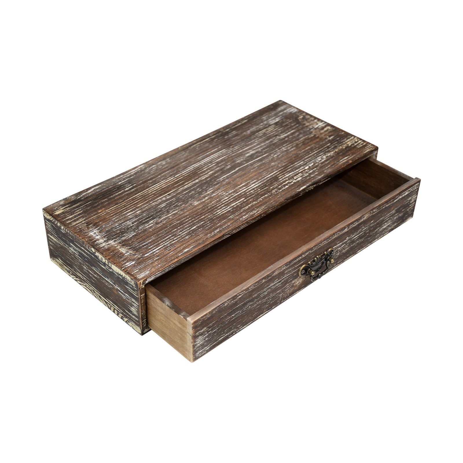 Wooden Drawer Organizer, Rustic Desktop Storage Box, Farmhouse Office Caddy