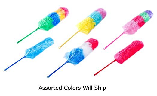 Static Duster – 27″ Large Electrostatic Feather Duster (Assorted Colors)