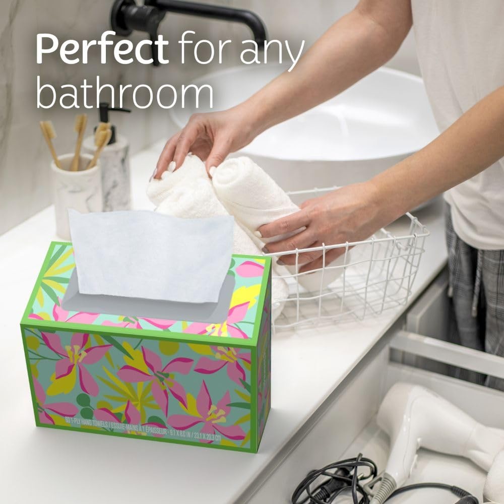 Kleenex Disposable Paper Hand Towels, 6 Boxes, 60 Towels (Pack of 6), White