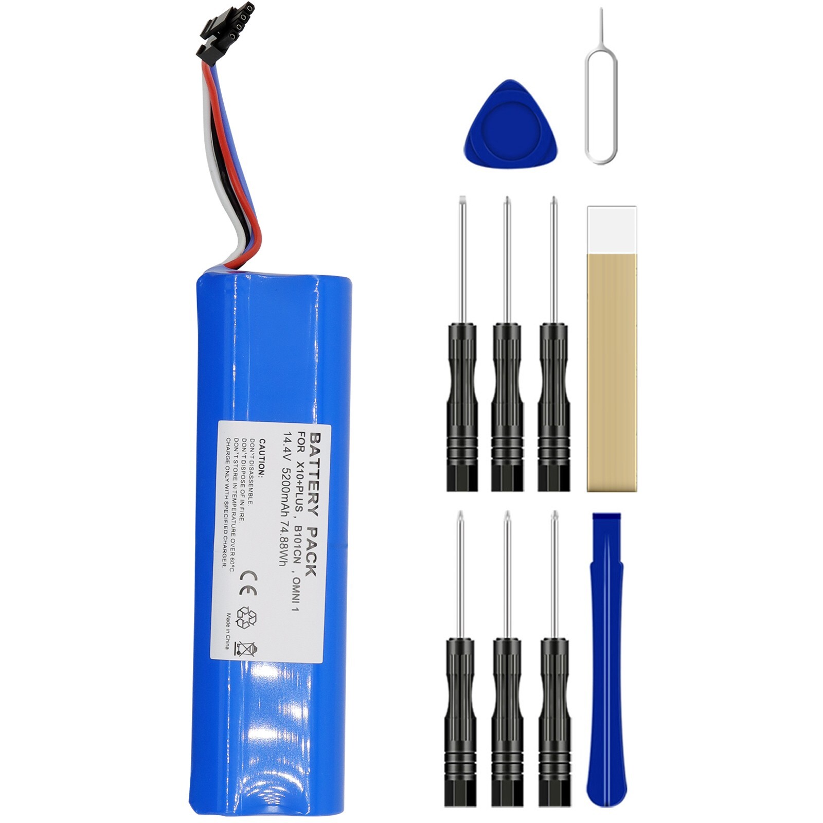 NEW Battery Pack for XiaoMi Mijia X10+PLUS B101CN OMNI 1 Vacuum Cleaner 5200mAh