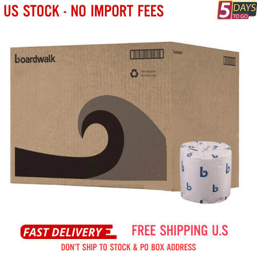 Boardwalk 2-Ply Toilet Tissue, Septic Safe, White, 400 Sheets/Roll, 96 Rolls/Car
