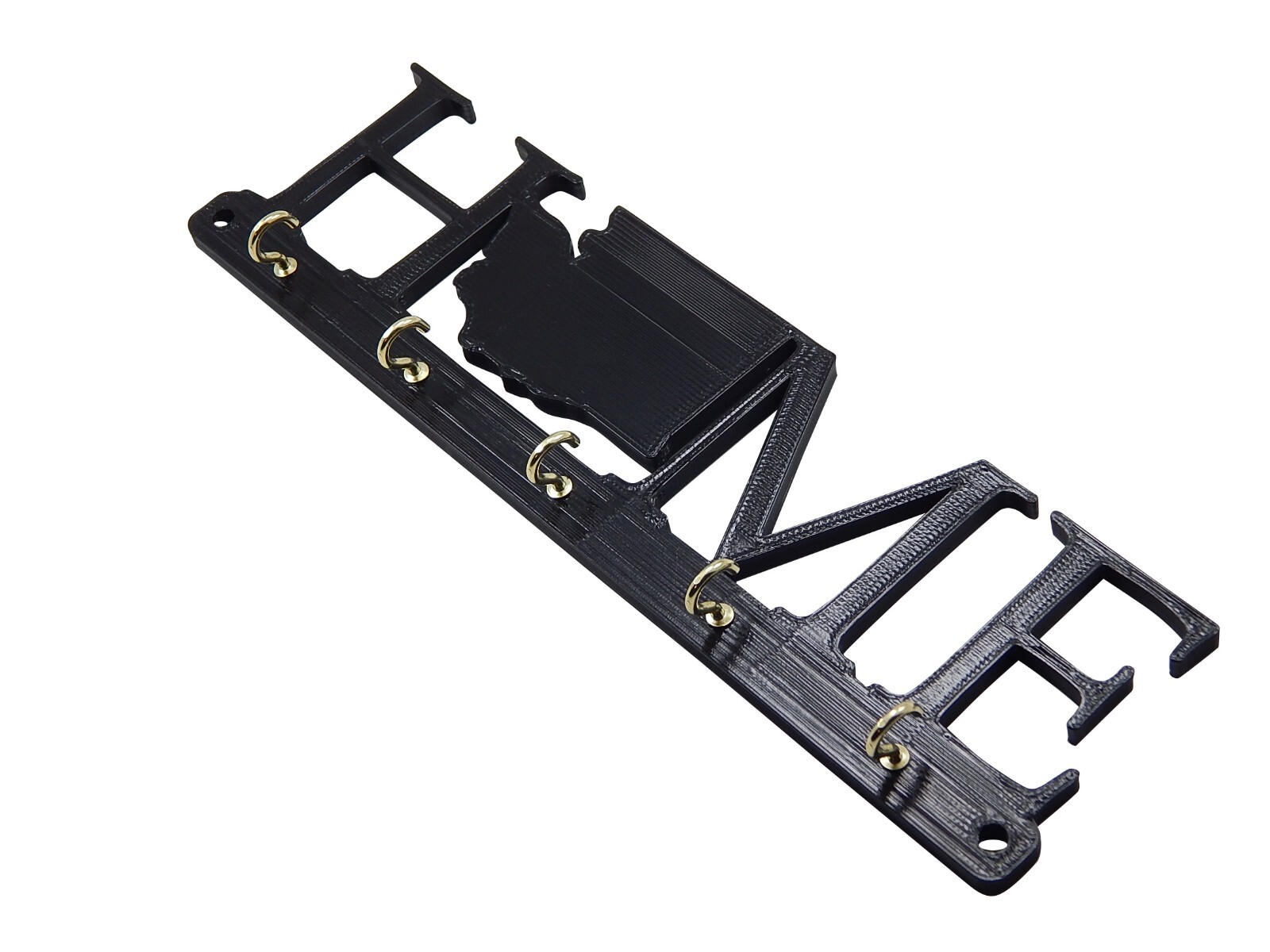 Washington Home State Shape Key Holder Hanger Rack Hooks Housewarming Wall Gift