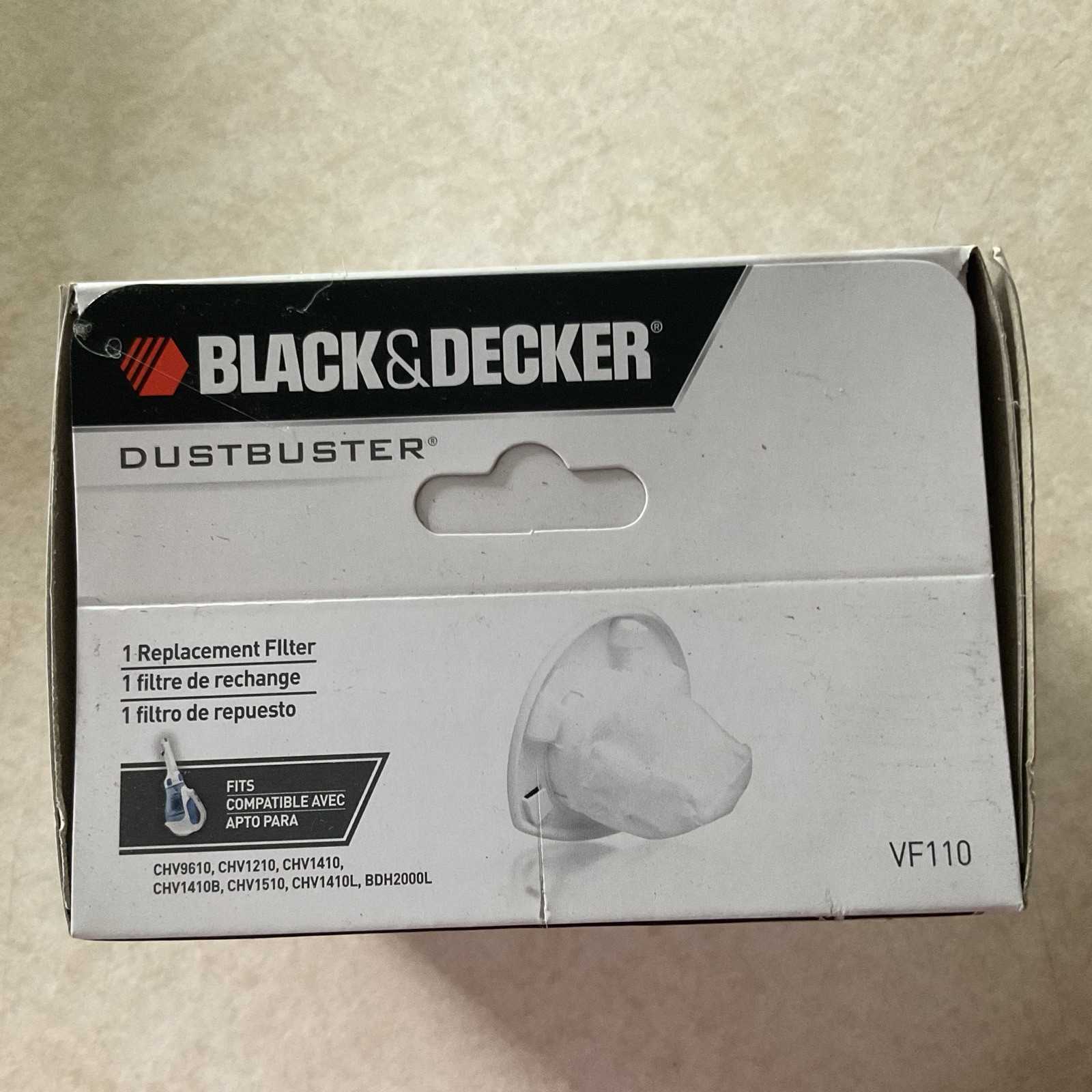 BLACK+DECKER Dustbuster Replacement Filter VF110