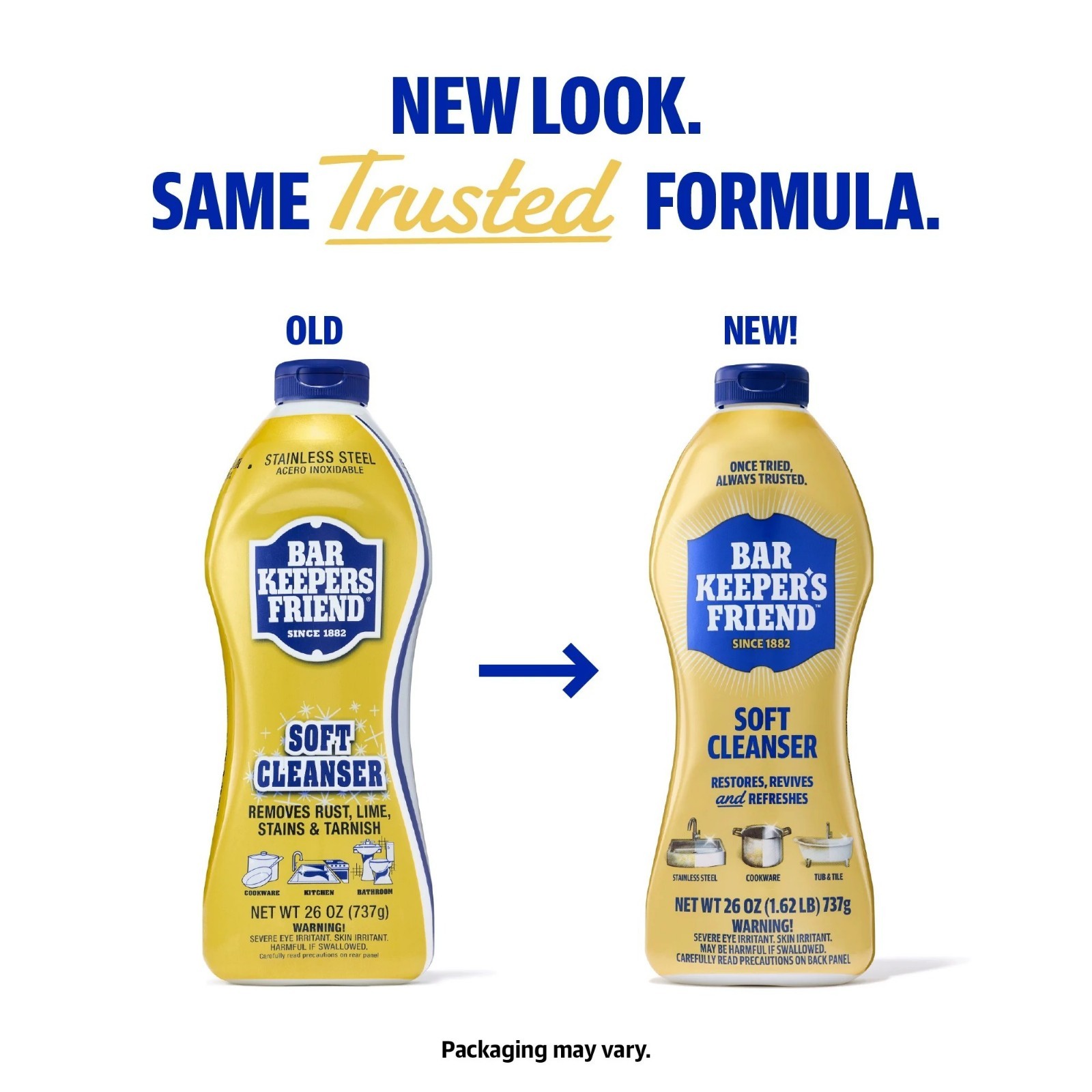 BAR KEEPERS FRIEND Soft Cleanser Liquid All-Purpose Cleaner – 26 oz