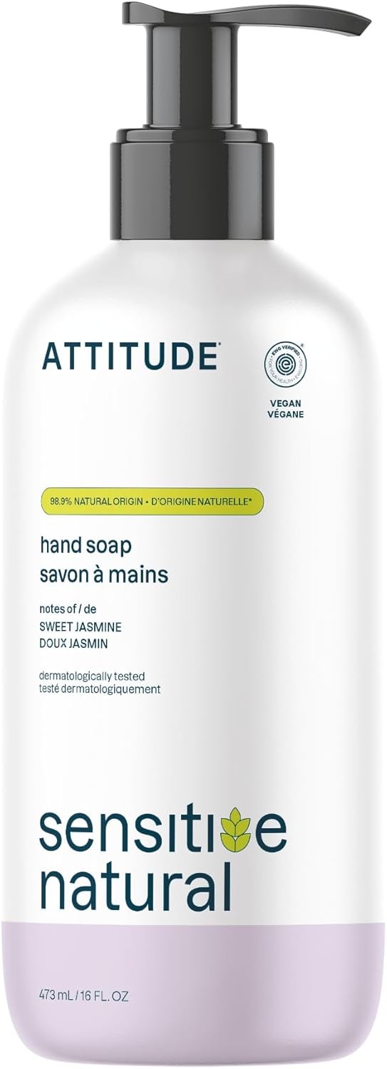 Hand Soap for Sensitive Skin with Oat, EWG Verified, Dermatologically Tested,