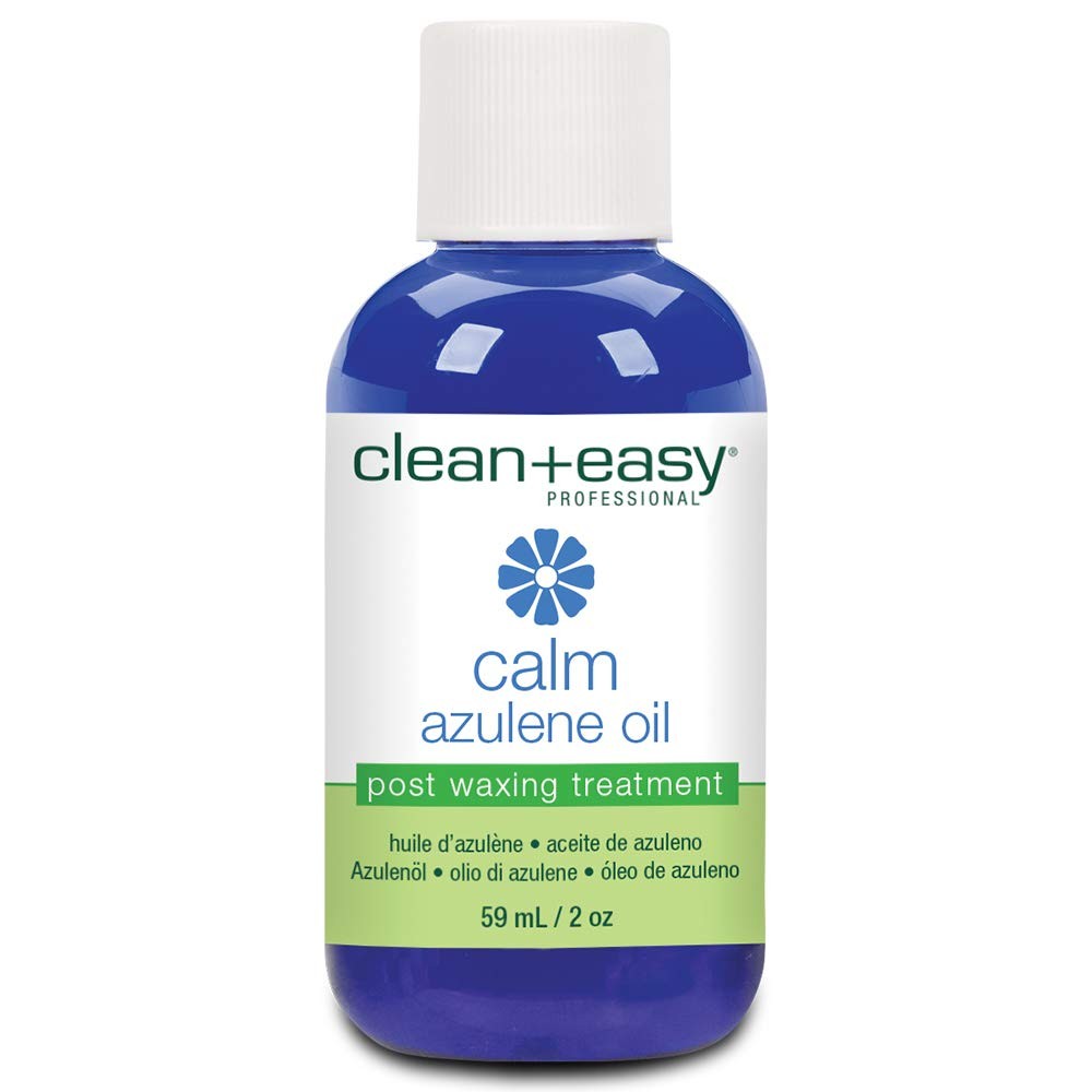 Clean + Easy Azulene Oil – Post Waxing Treatment for 2 Fl Oz (Pack of 1), Red