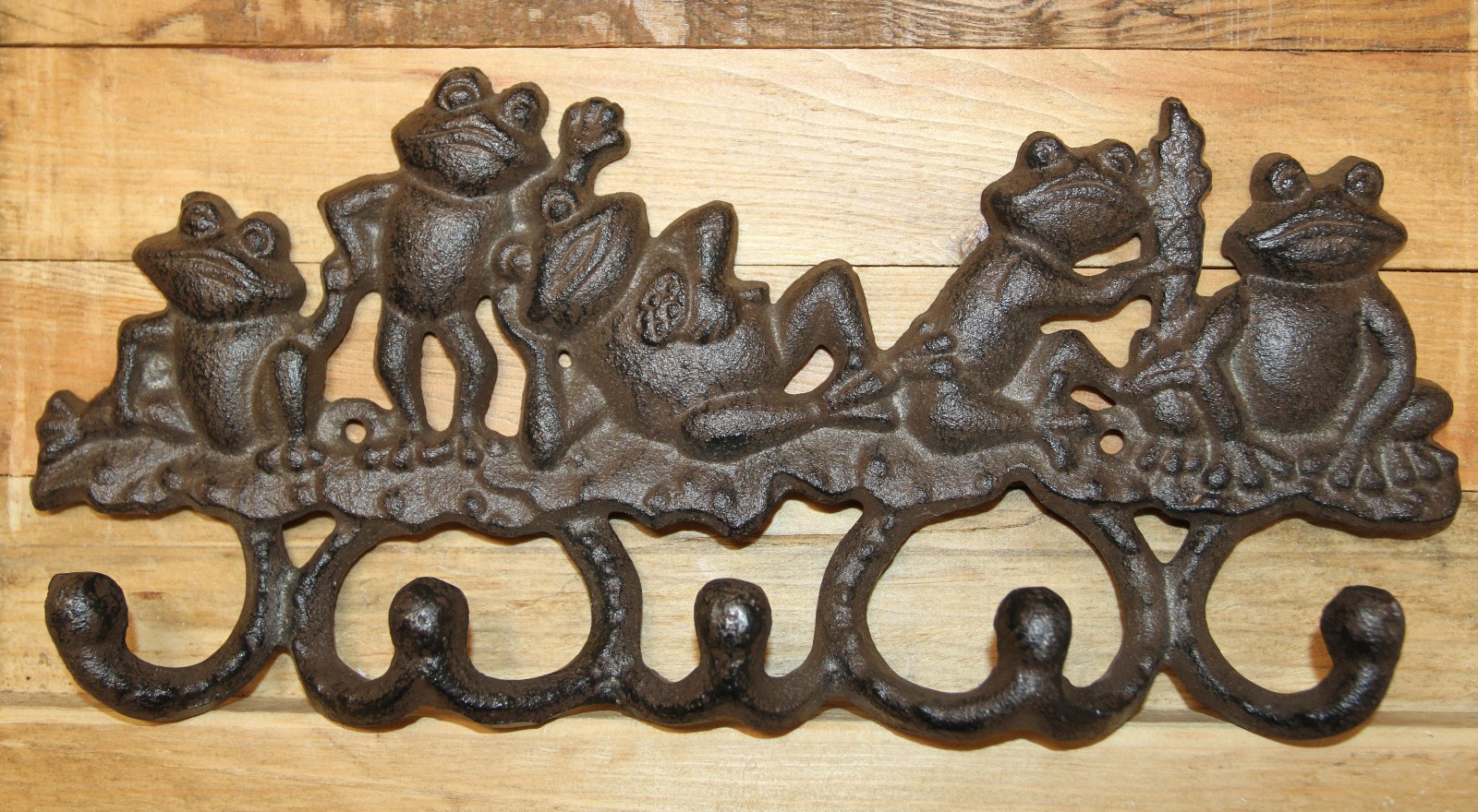 FROG WALL HOOKS, Frog Decor, Decorative Wall Hooks, Garden Hooks H-132B