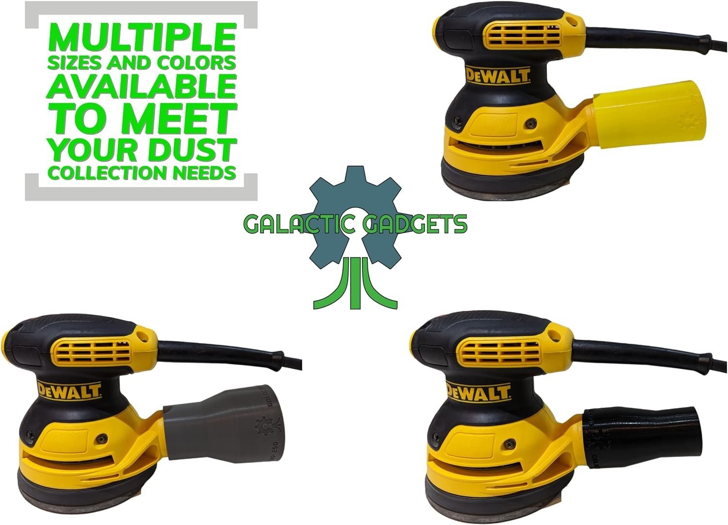Vacuum Adapter for Dewalt or Craftsman Sanders – Dust Collection – Galactic…