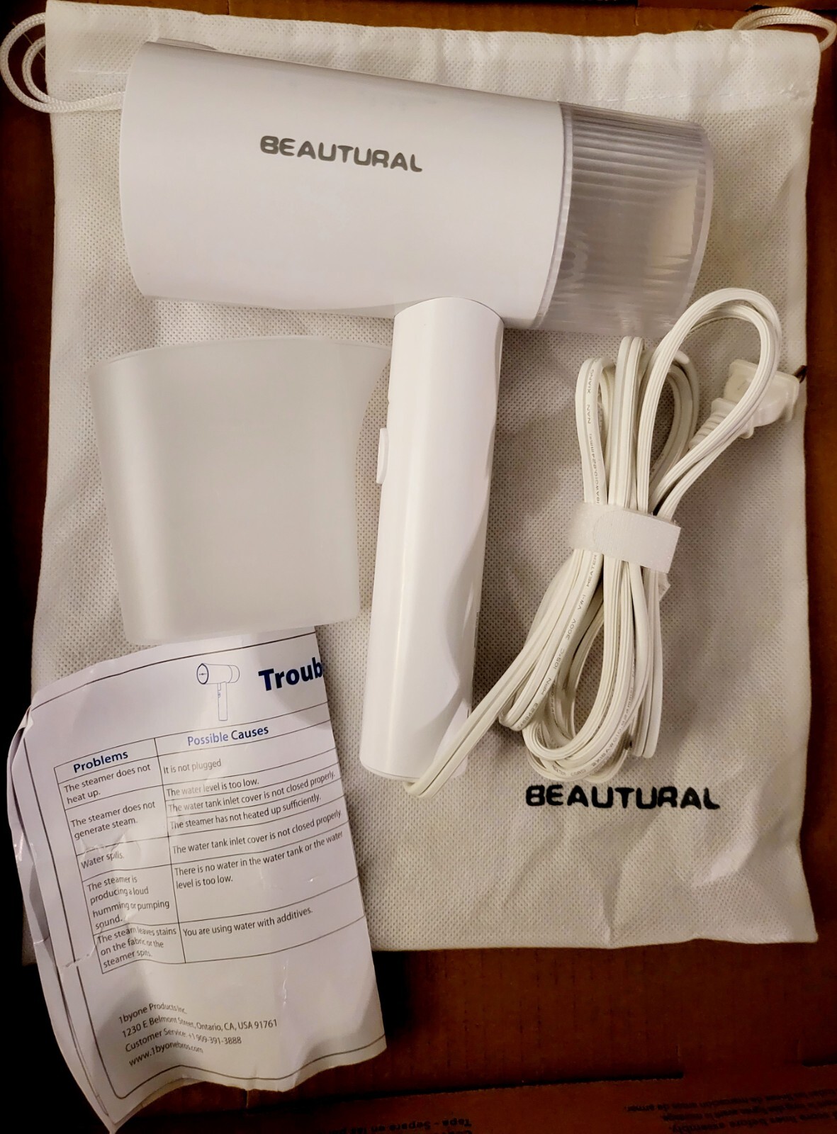 BEAUTURAL Steamer for Clothes Foldable, Handheld Wrinkle Remover 30-sec Heat- up