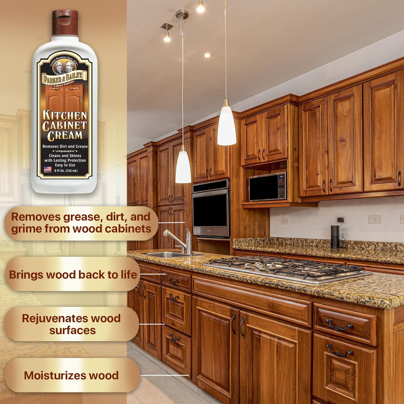 Kitchen Cabinet Cream – Multisurface Wood Cleaner And Polish Furniture Quick …