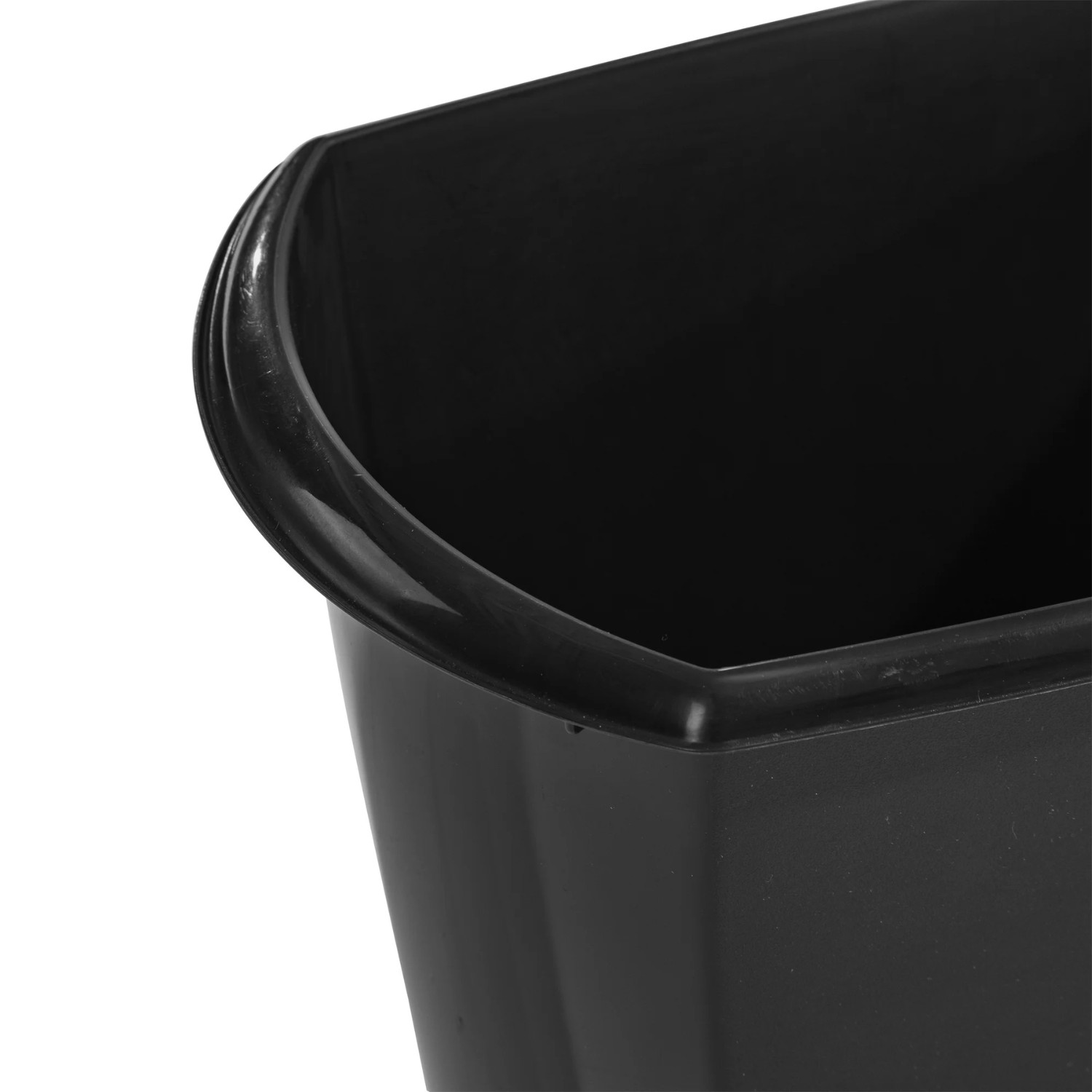 Sterilite Trash Can, Plastic Bathroom or Office Wastebasket, 5.5 Gallon, Black
