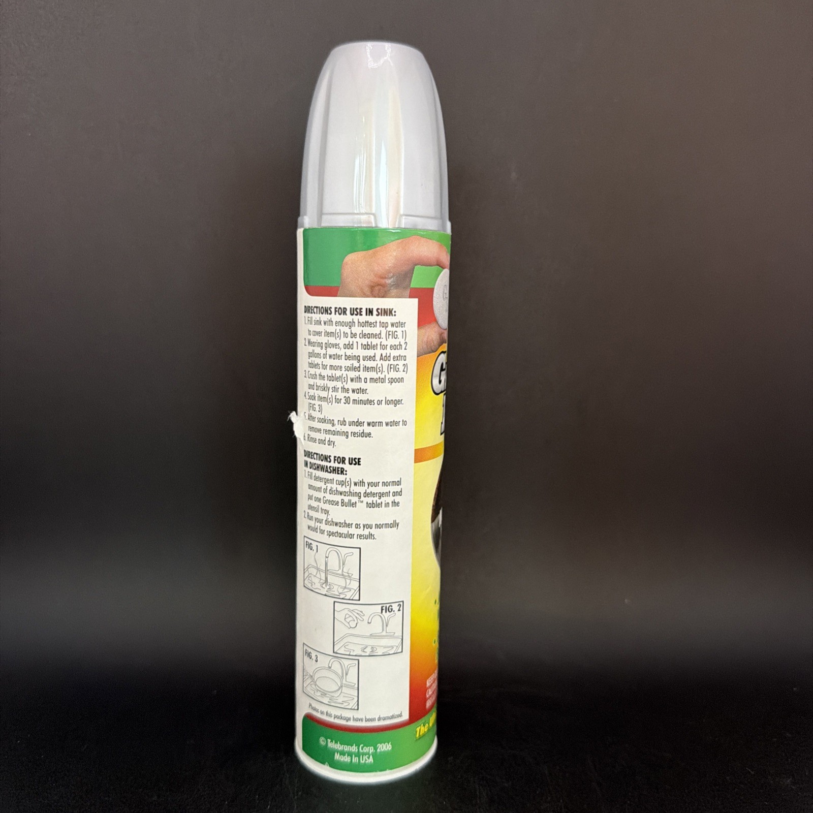 Grease Bullet 12 Pack Cookware Cleaner Grease Lifter Tablets As Seen On TV NOS