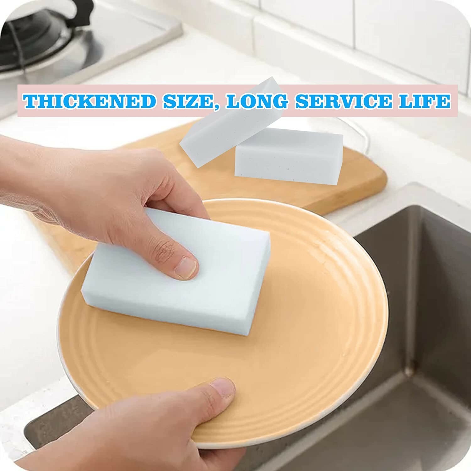 60 Pack Magic Sponge Eraser Cleaning Melamine Multi-functional Foam Cleaner US