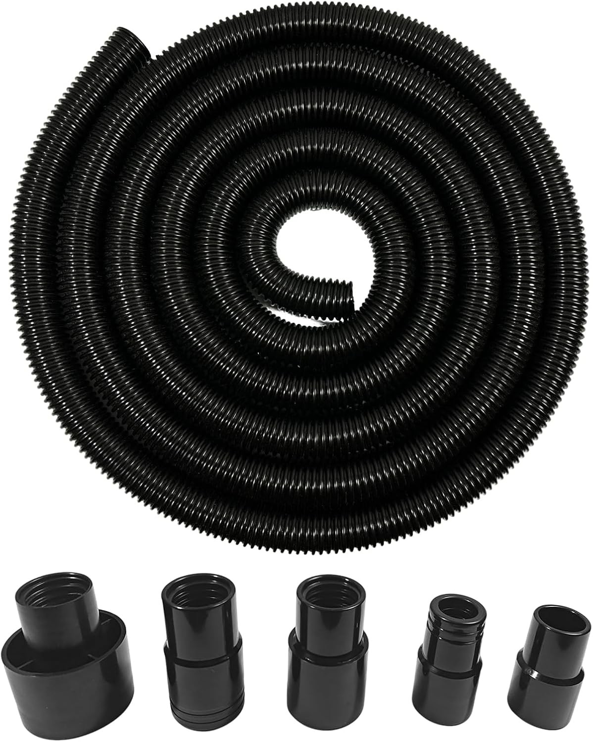 Shop Vacuum Dust Collection Hose Kit, 12 Ft Dust Collection Hose Kit