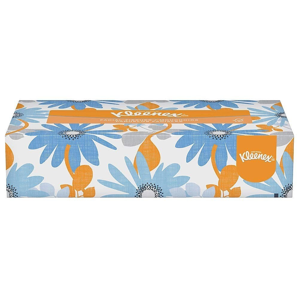 Kleenex 21606BX Facial Tissue 2-Ply White Pop-Up Box 125 Sheets