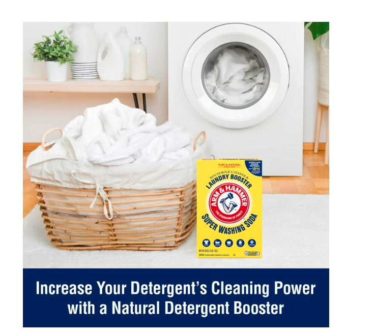 Arm & Hammer Super Washing Soda Detergent Booster & Household Cleaner