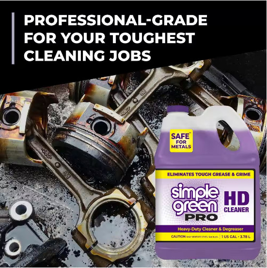 Simple Green Pro HD Heavy Duty Cleaner Degreaser and Deodorizer 128 Oz.