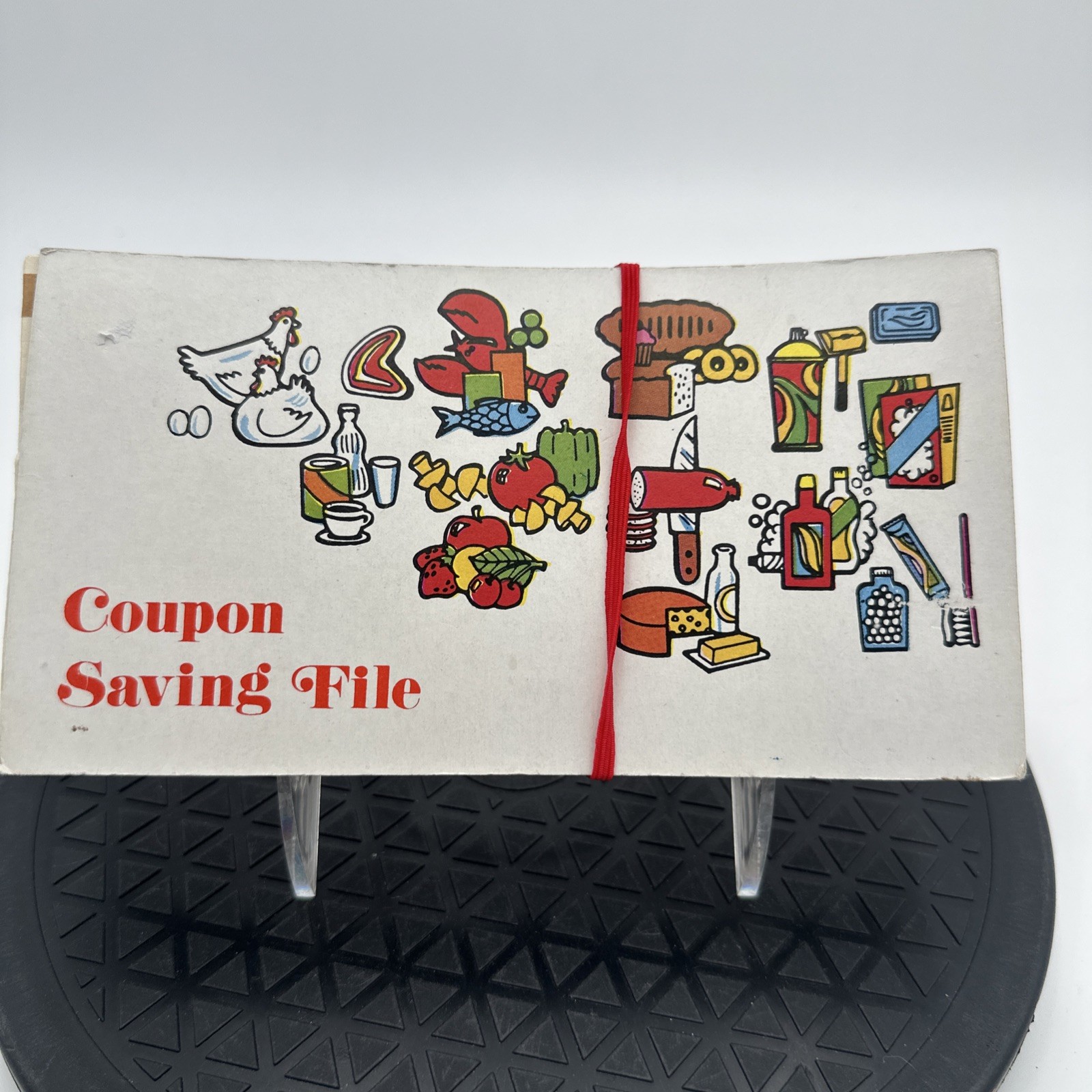 Vintage Expandable 1980’s Coupon Saving Holder Organizer 12 Pockets Korea
