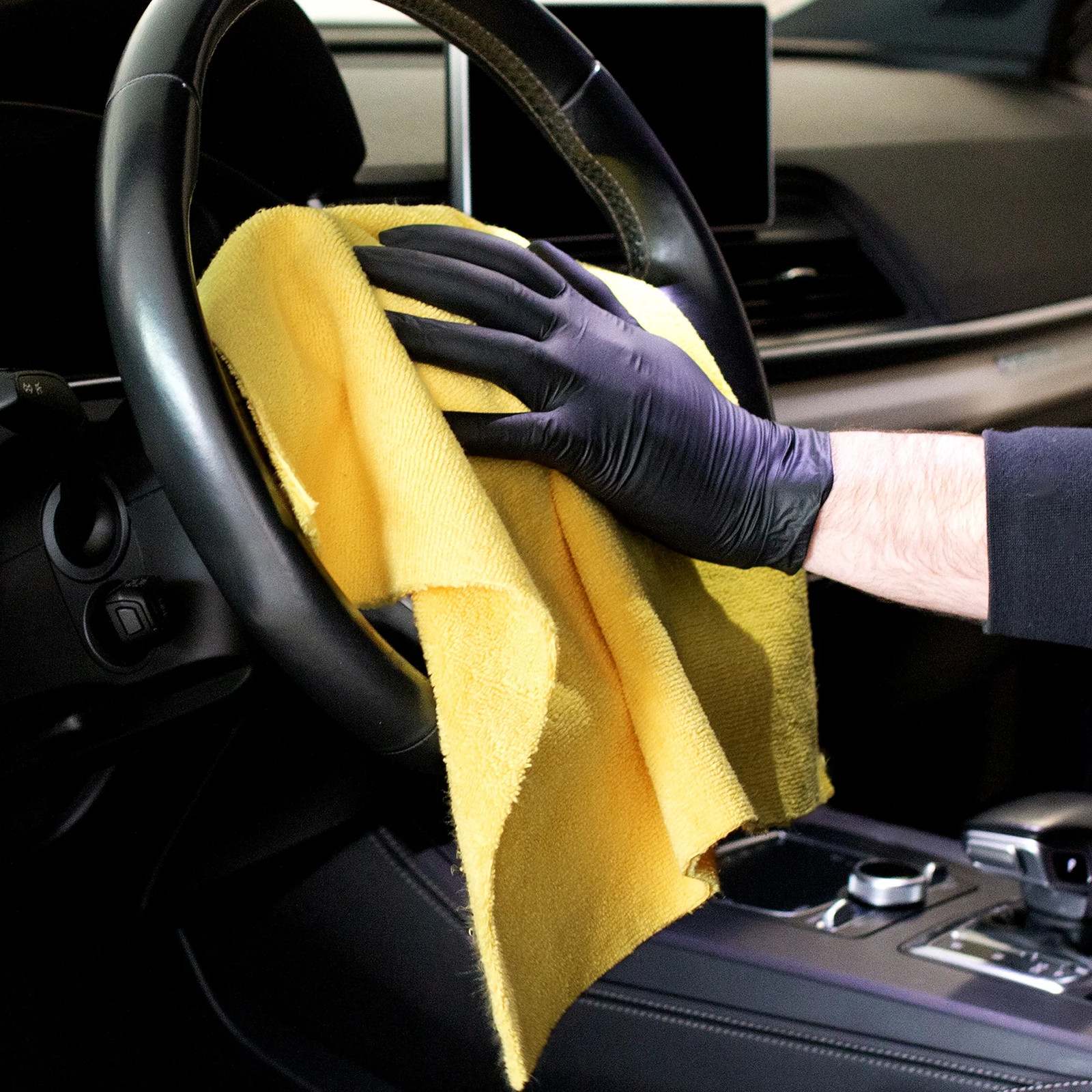Series Heavy Duty Multi-Purpose Microfiber Detailing Towels, 40 Pack, Yellow