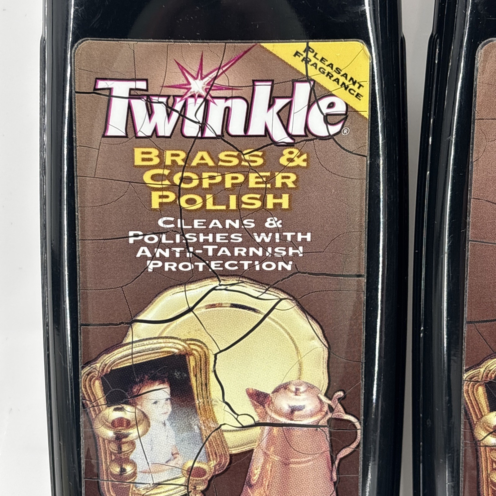 Twinkle Brass & Copper Polish Anti-Tarnish Protection 8 oz Malco USA Vintage NOS