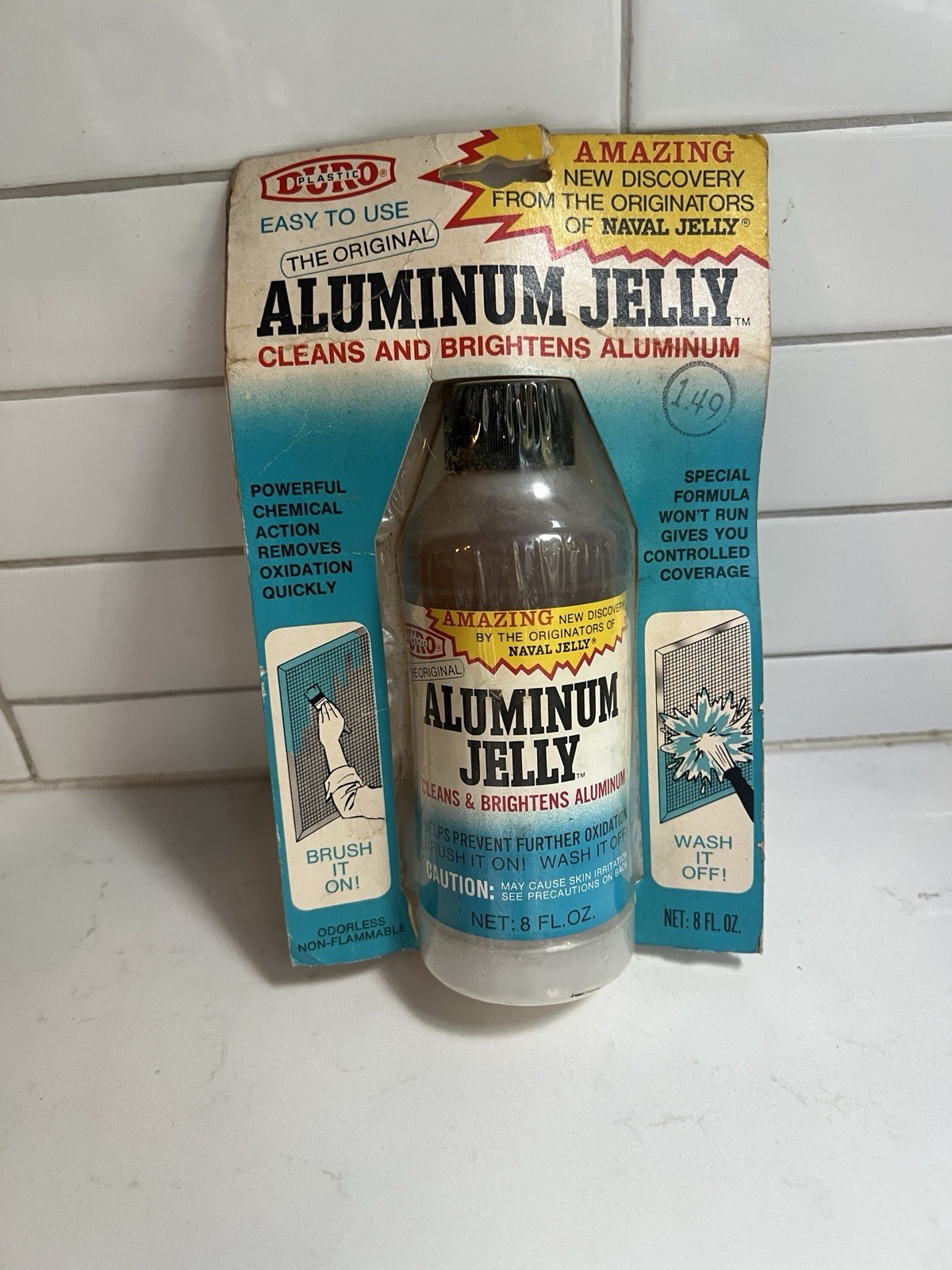 Duro by Loctite Aluminum Jelly Cleaner & Brightner 8 Fl Oz New Discontinued NOS