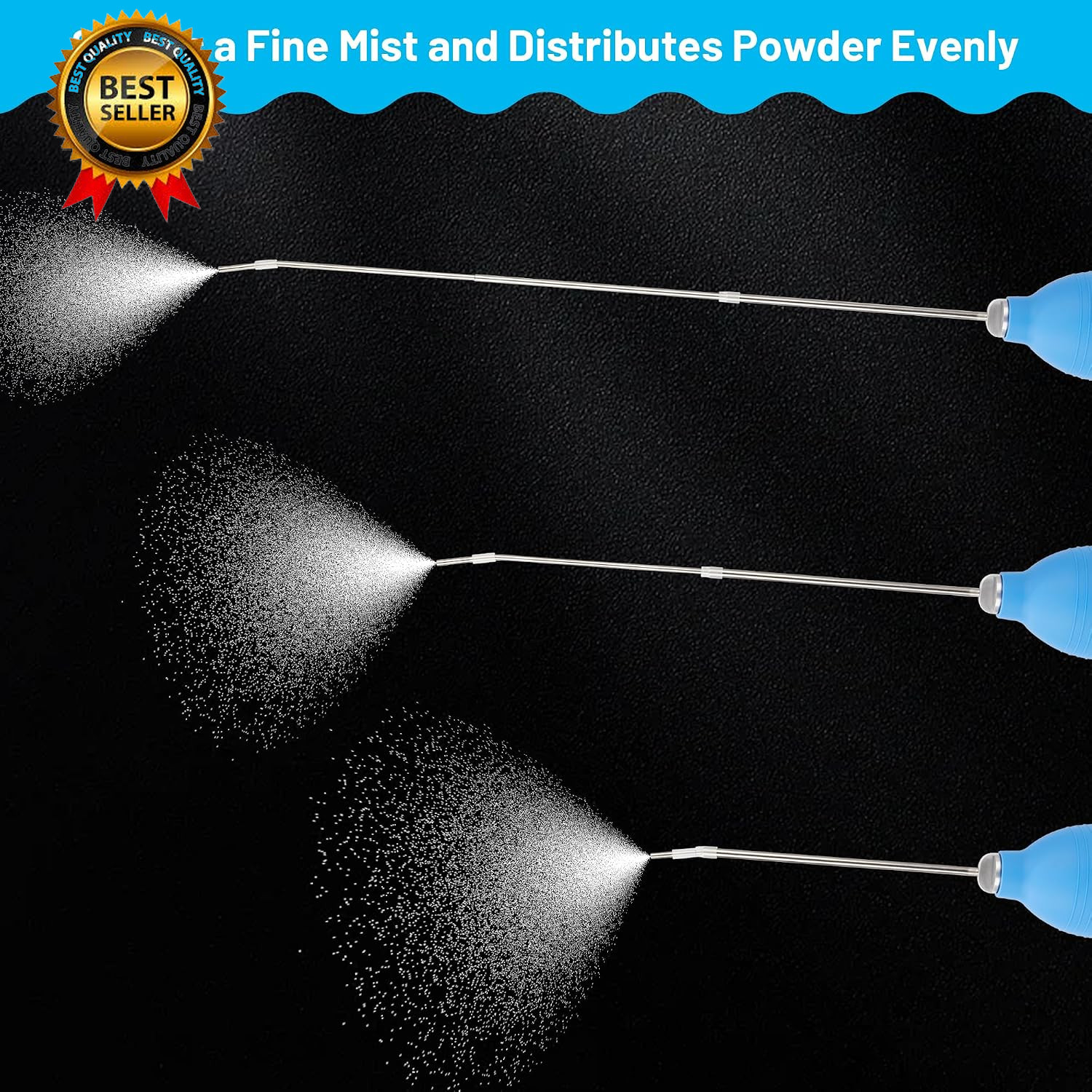 Diatomaceous Earth Powder Duster, Garden Bulb Duster Applicator, Puffer Dispense