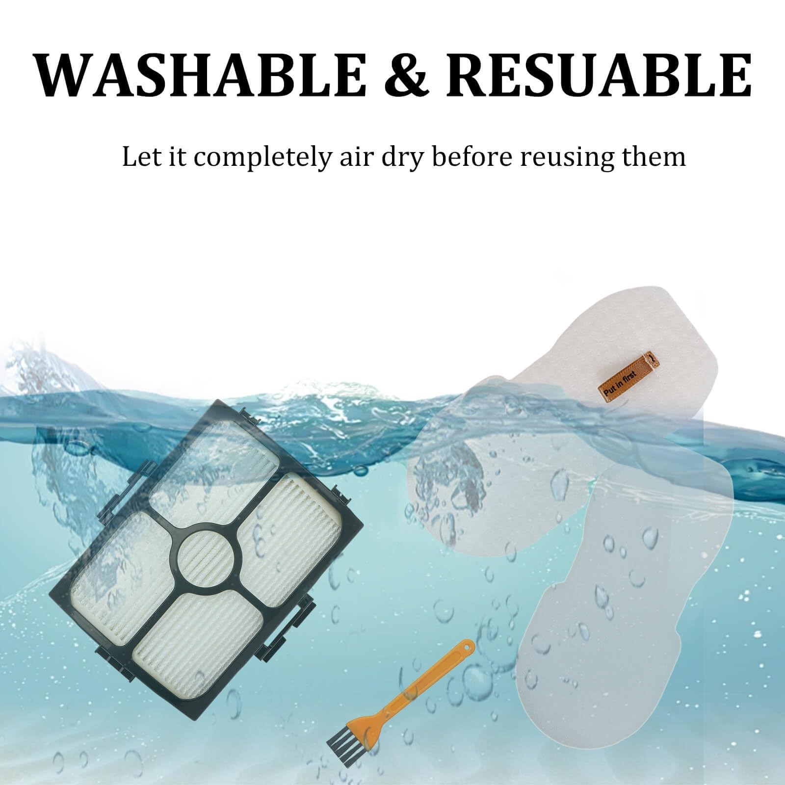 HZ3002 Replacement Filters for Shark Stratos Ultralight Corded Stick Vacuum