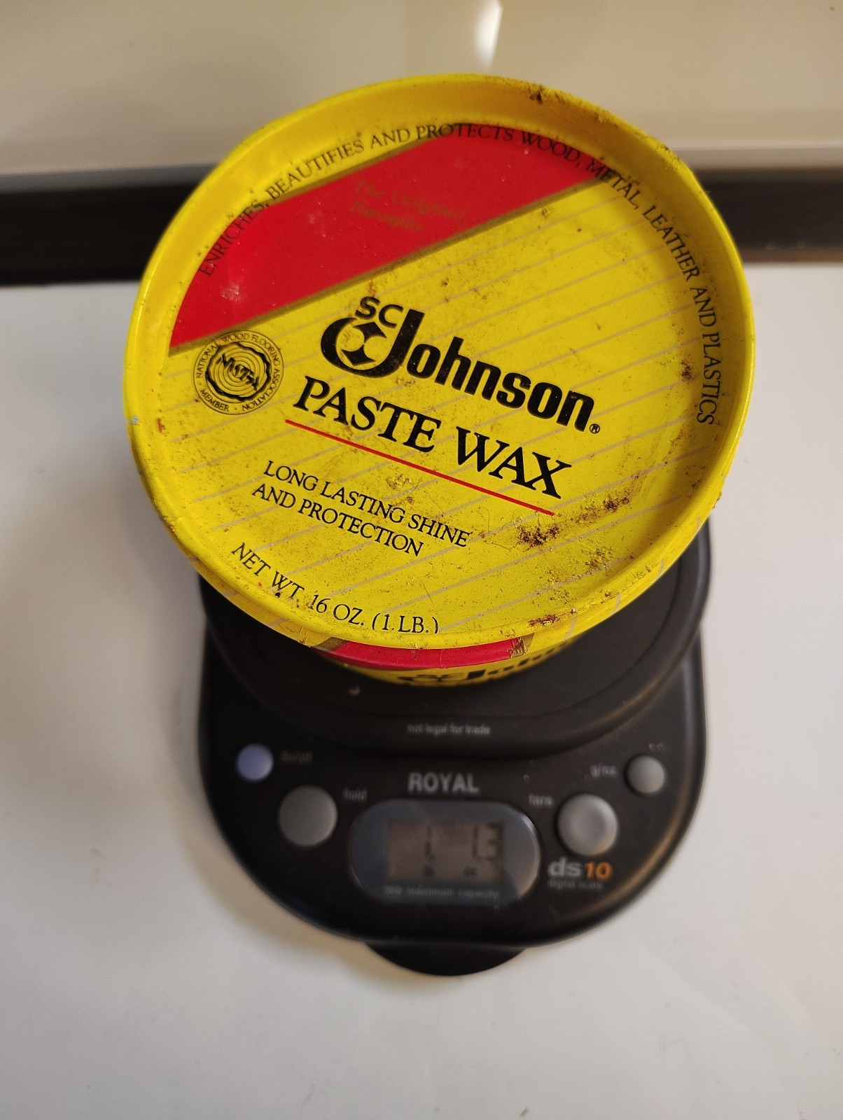 SC Johnson Paste Wax The Original Formula, 16 oz (1 lb) Discontinued