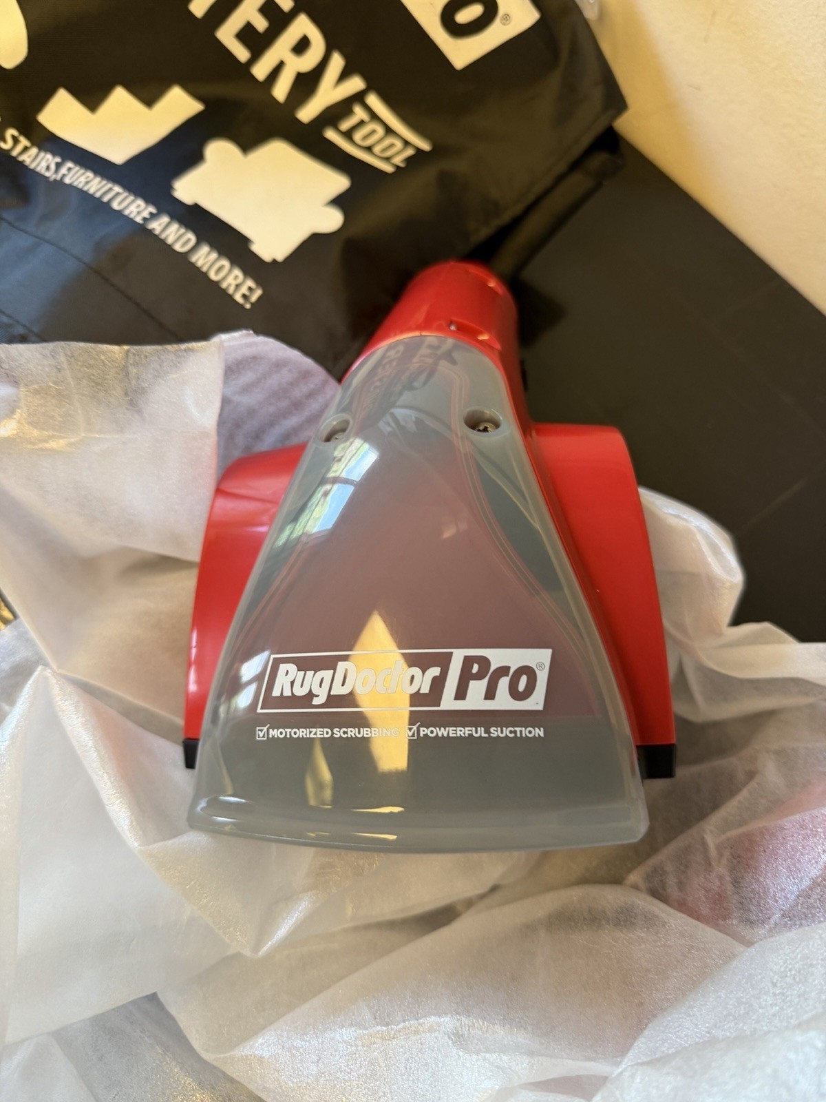 BRAND NEW RUG DOCTOR PRO MOTORIZED SCRUBBING UPHOLSTERY TOOL KIT *SHIPS FREE*