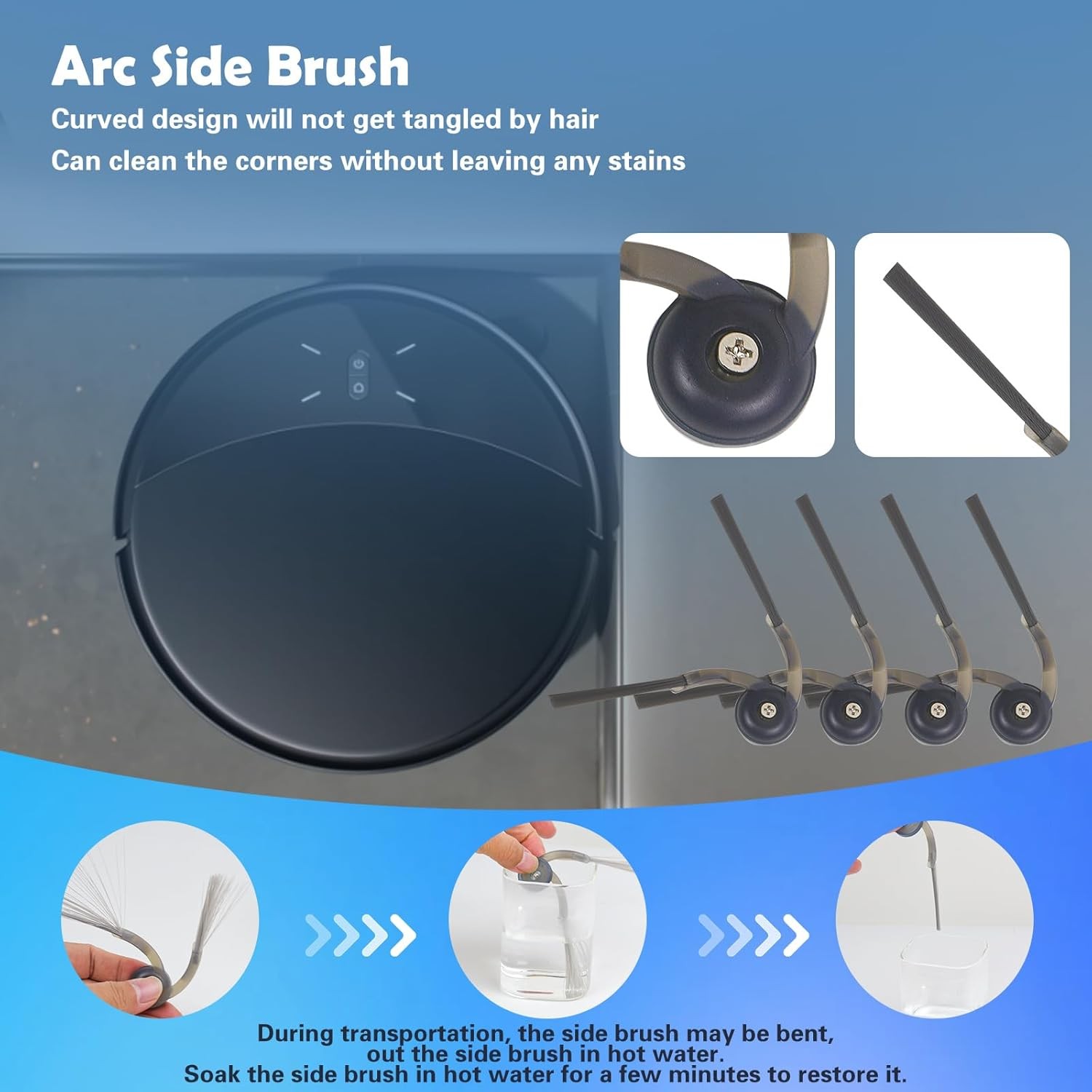 Roborock Replacement Accessories Kit for Saros 10R/20 Qrevo Curvx Edge 2 Pro QX