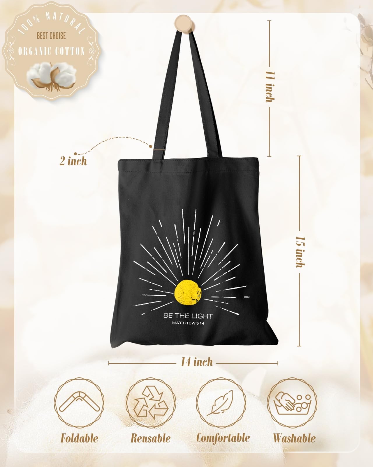 Miss Adola Aesthetic Canvas Tote Bag with Inner Pocket One Size, Pk Flower
