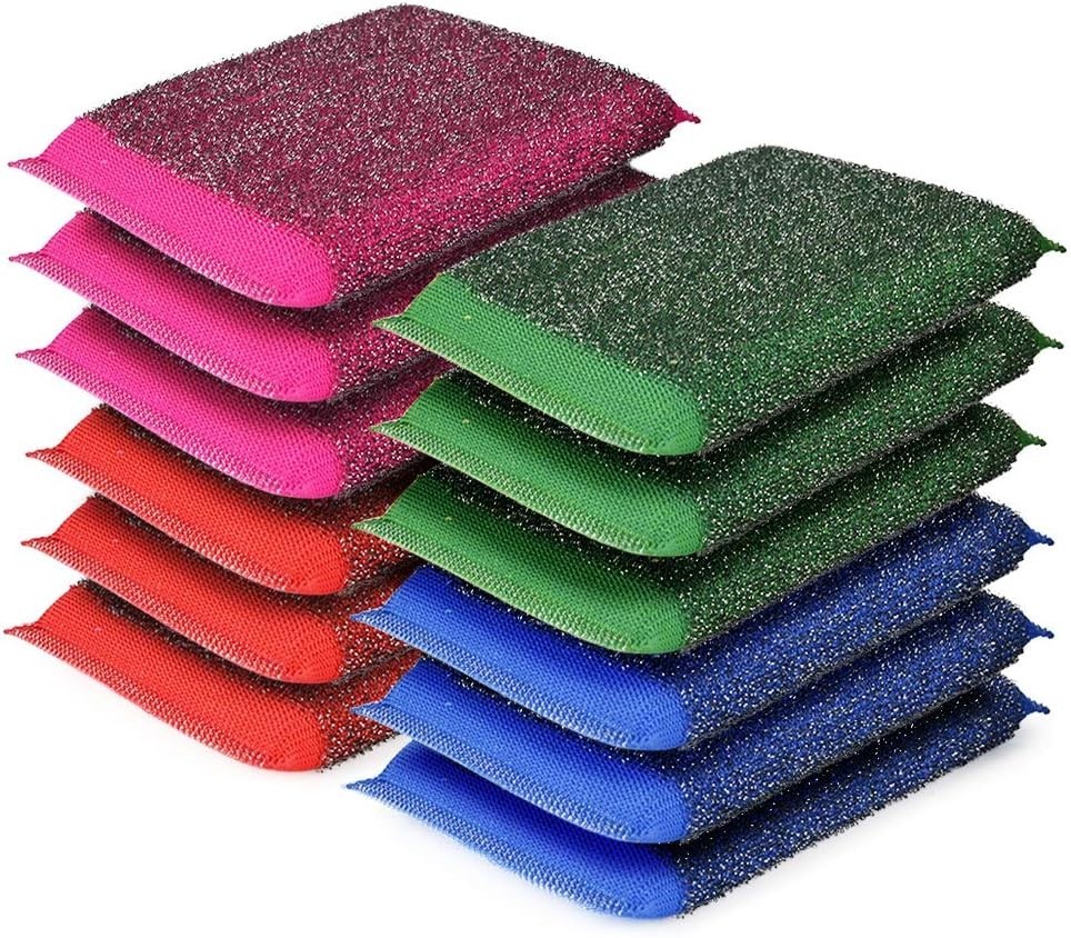 NiceGo Dish Wash Sponge, Multi-Use Heavy Duty Scrub for Dishwashing 12 Units