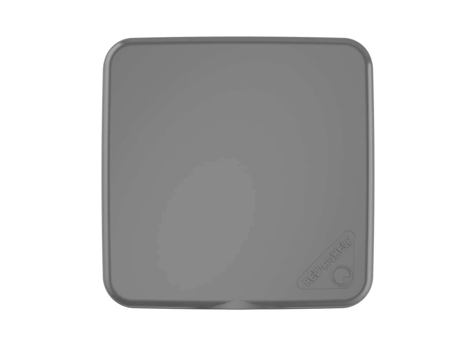 Rev-A-Shelf 27 qt. Trash Can Replacement Lid, Silver, RV-1024-LID-17-1