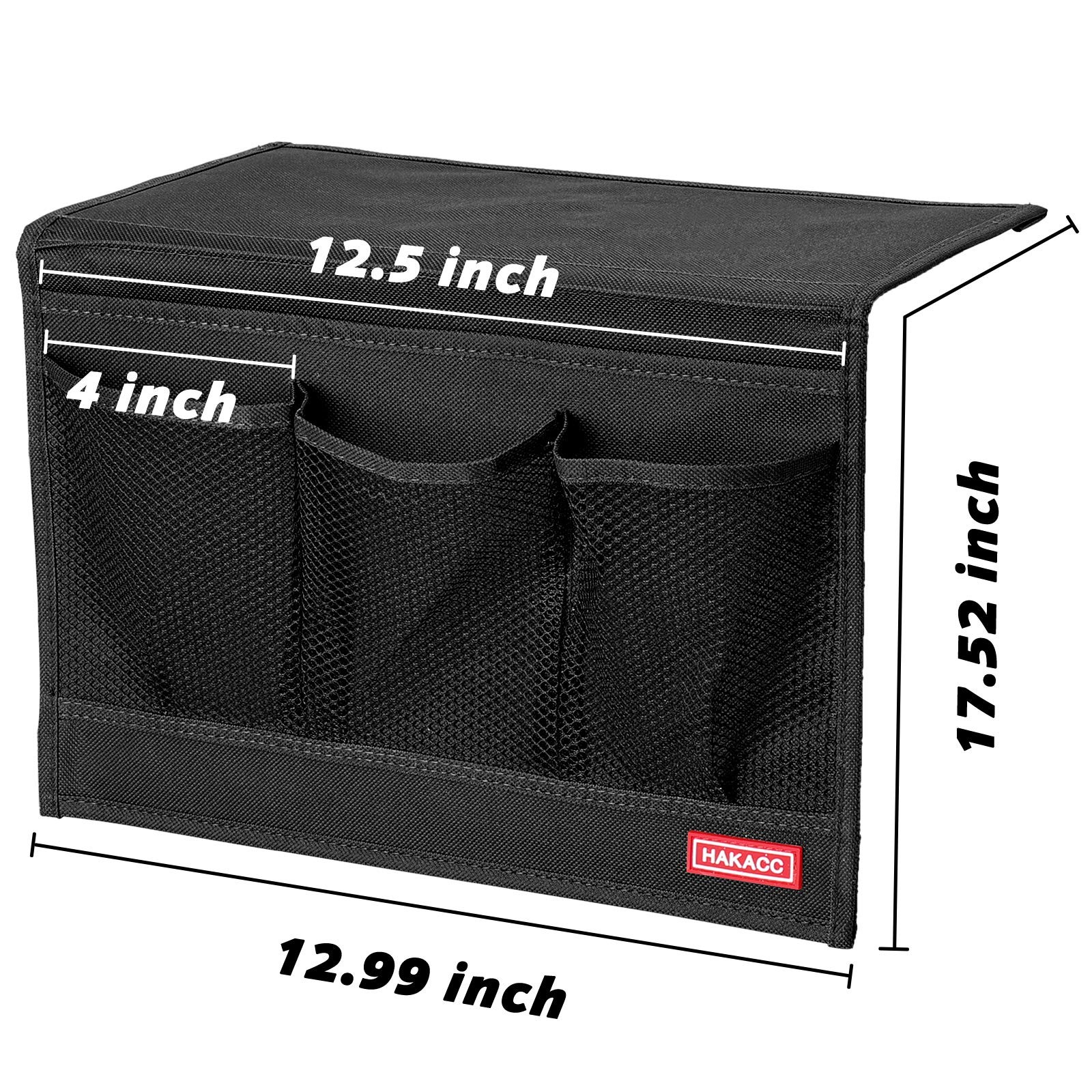 Bedside Storage Organizer with Pockets，Bedside Caddy,Remote Control Holder Ar…