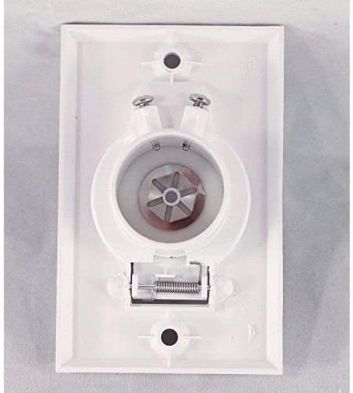 2 White Round Central Vacuum Inlet Valves for Beam Systems – Efficient & Durable