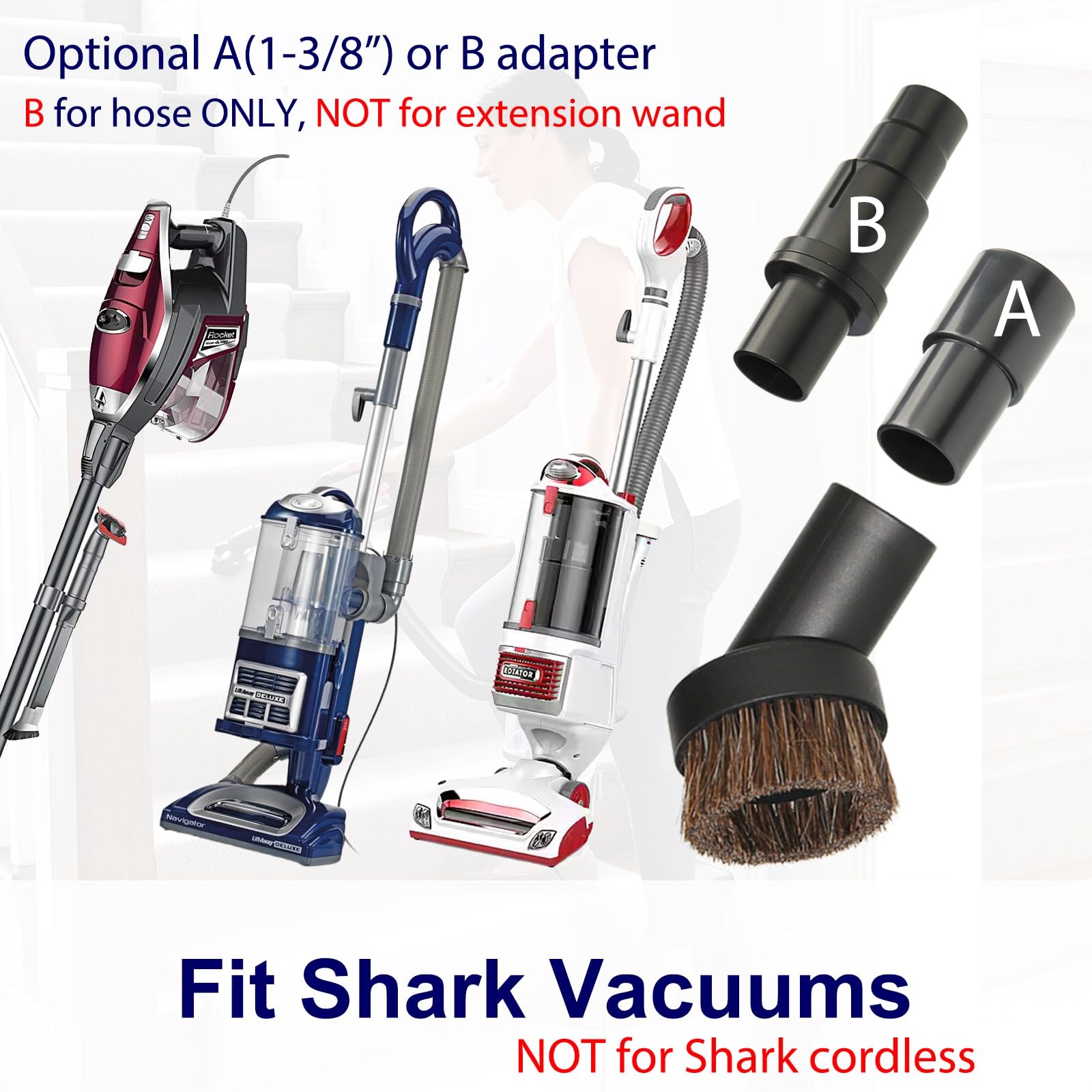 Vacuum Attachments with Shark Navigator Lift-Away Deluxe Rotator Stratos DuoC…