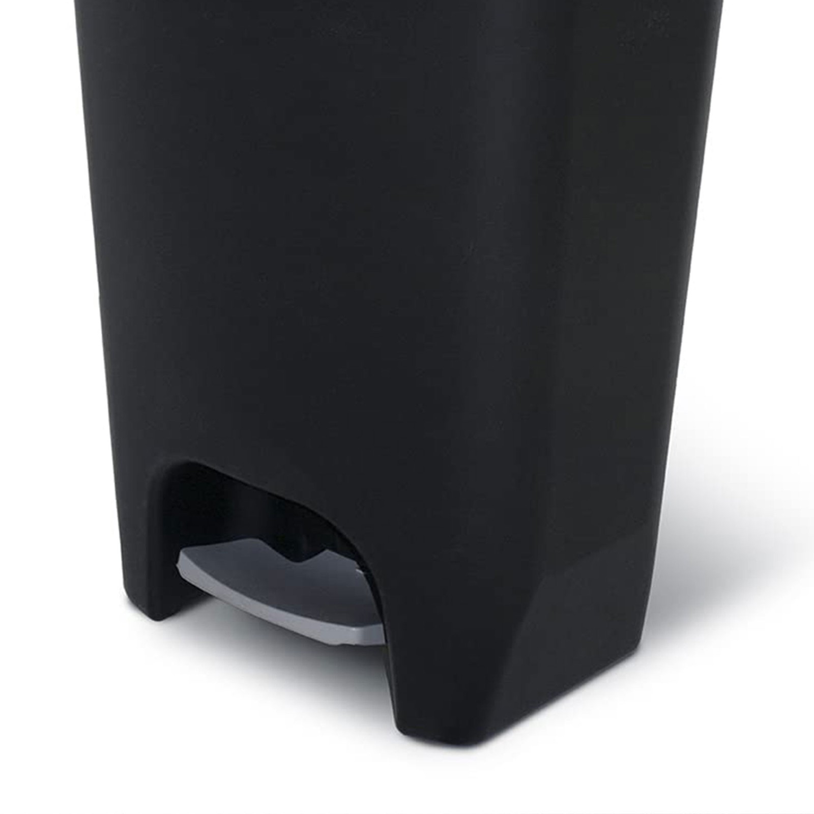 Glad Trash Can w/Lid, Foot Pedal & Garbage Bag Rings, 13 Gal, Black (Open Box)