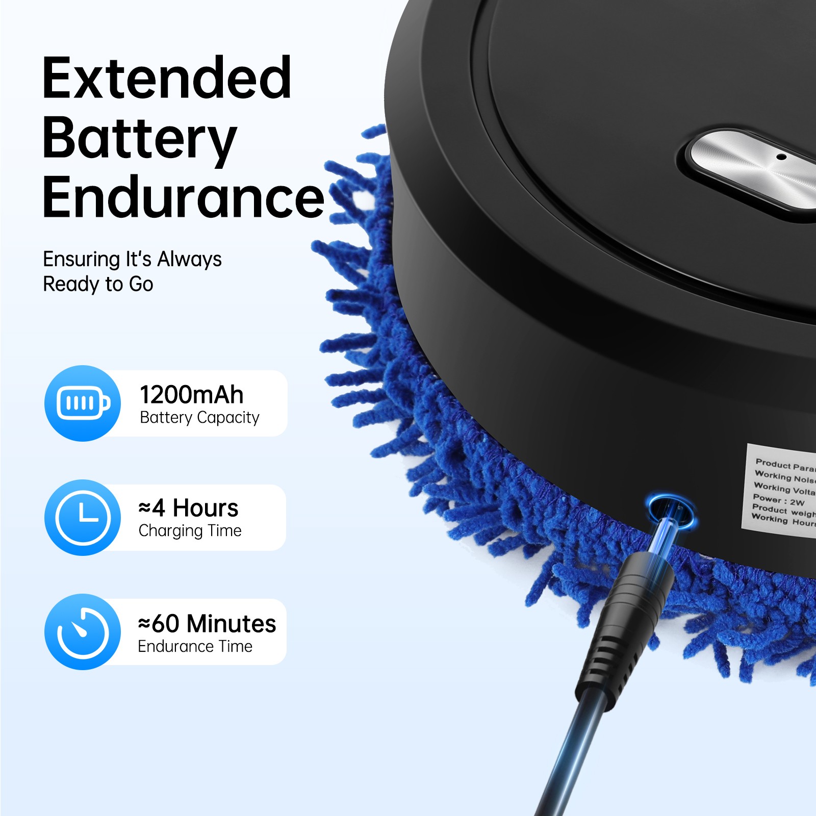 Robot Vacuum Cleaner Sweep And Wet Mopping Floors Smart Sweeping Cleaning Robot