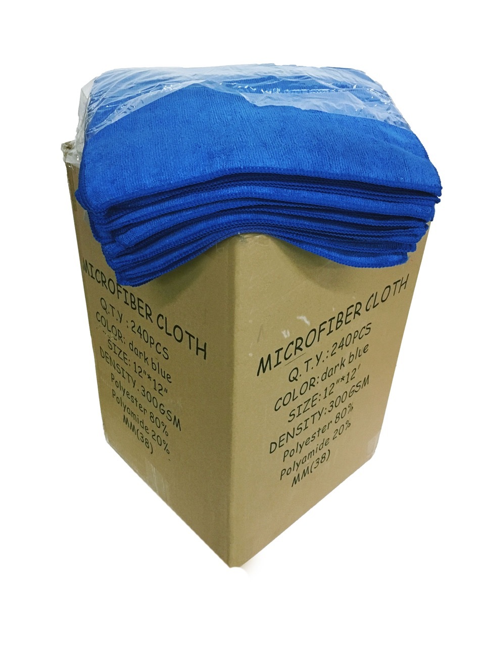 240 Microfiber Dark Blue 12″x12″ Cleaning Detailing Cloth Towel Auto Rag 300GSM