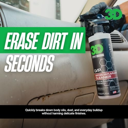 3D LVP Interior Cleaner 1 Gallon – Leather, Vinyl & Plastic Cleaner & Degreaser