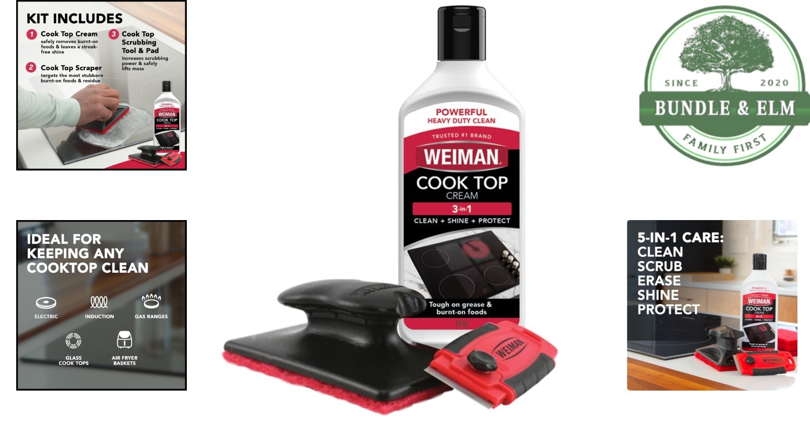 Oven Cleaner Cream for Glass & Ceramic Cooktops with Streak-Free Shine