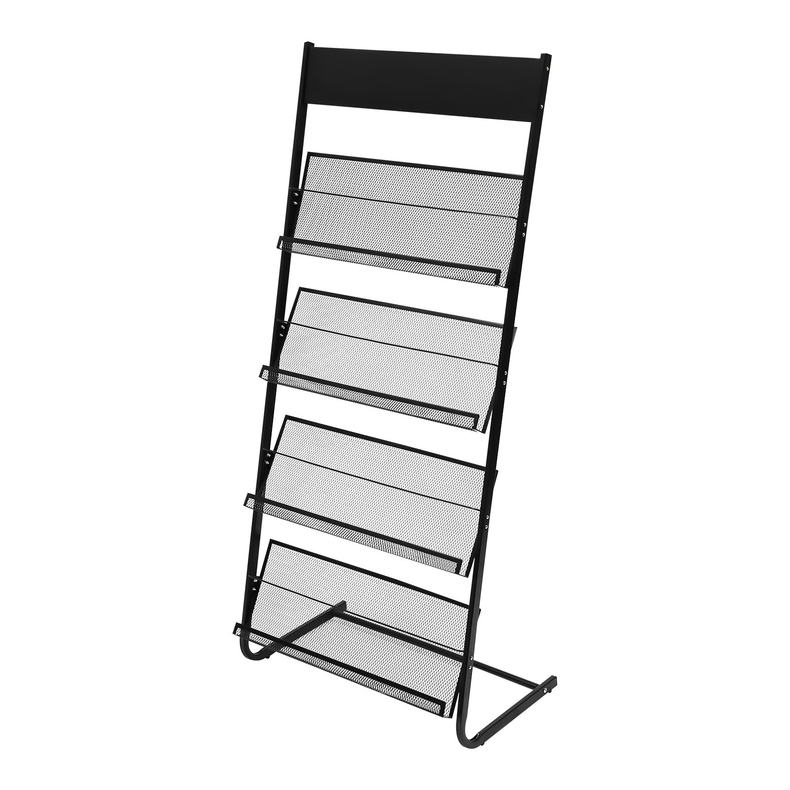 Office Newspaper Rack Magazine Stand Literature Holder Book Magazine Display