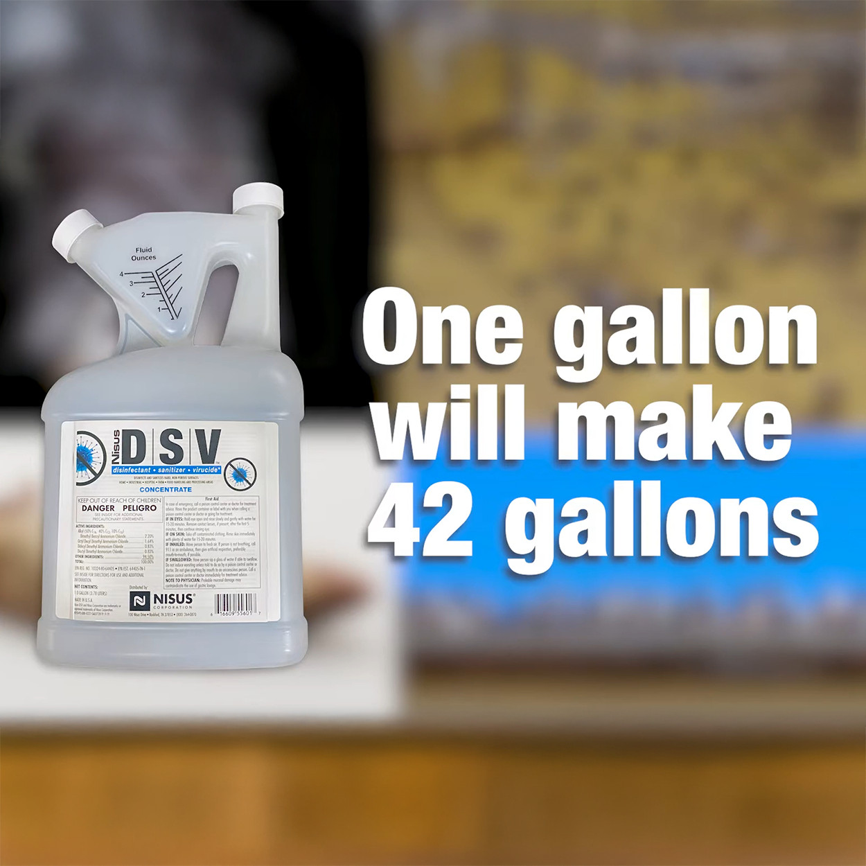 Nisus DSV – Disinfectant, Sanitizer & Virucide 32 fl oz Bottle