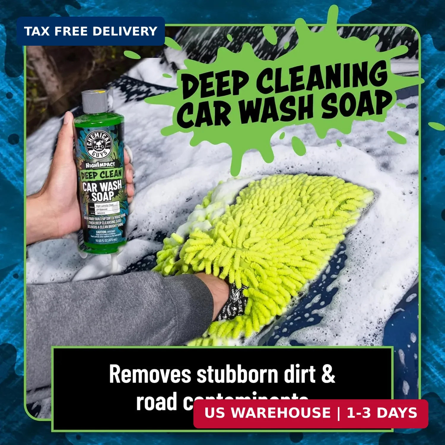 High Impact Deep Cleaning Car Wash Soap, High Suds, 64 oz | High