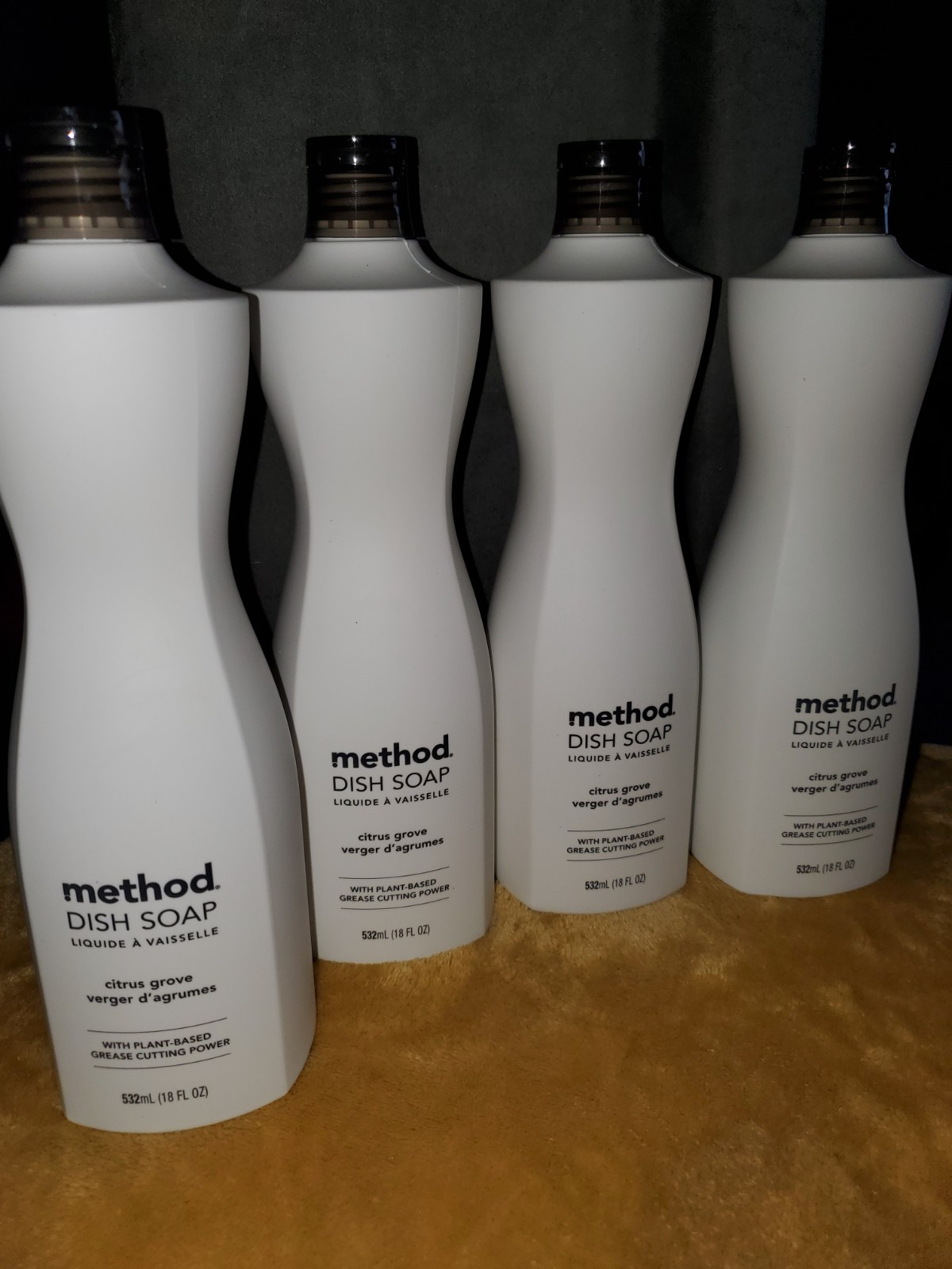 Lot of (4) Method Dish Soap CITRUS GROVE 18 oz. each