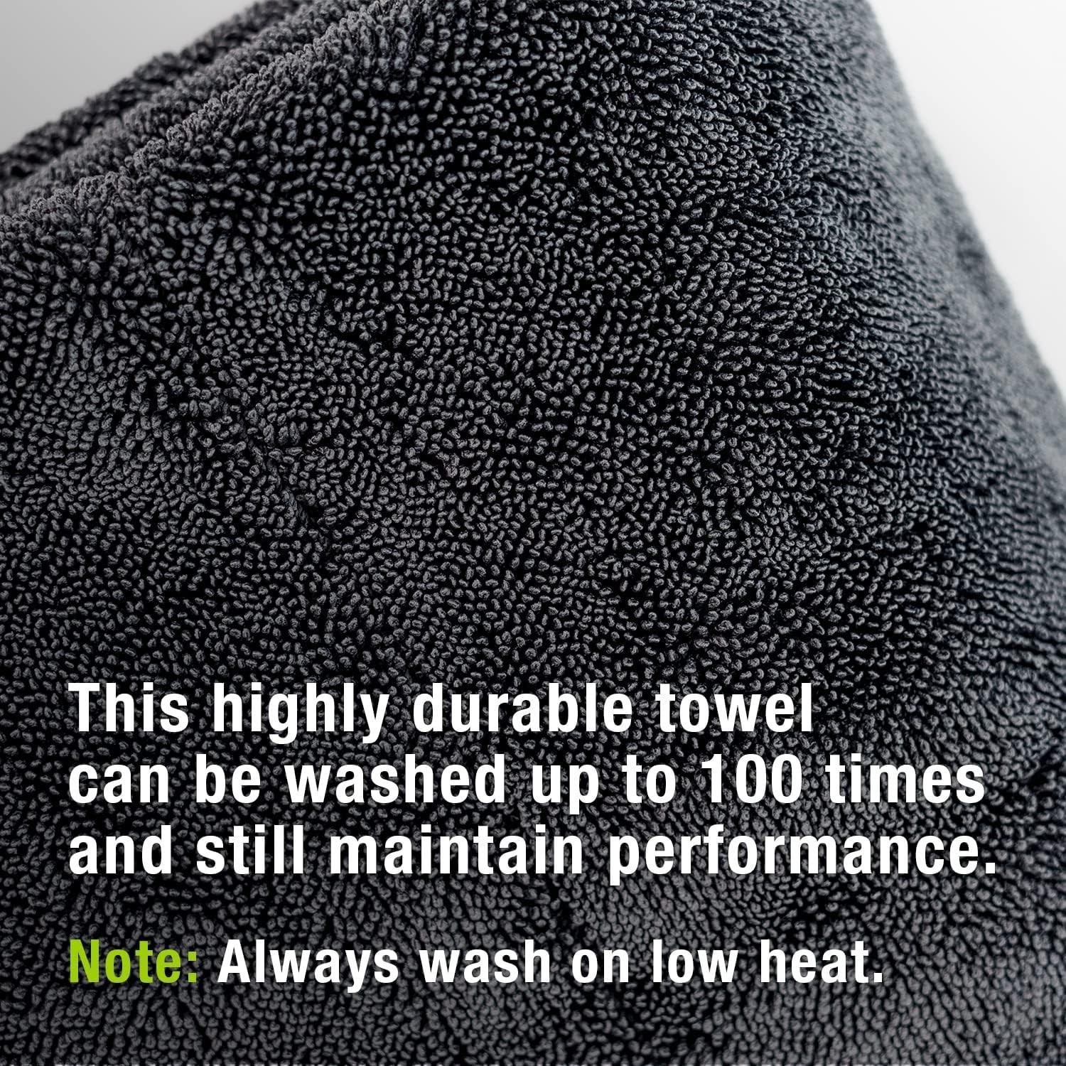 Mega Car Drying Towel – Holds Up to 9 lbs, No Streaks, Scratches, or Pack of 1